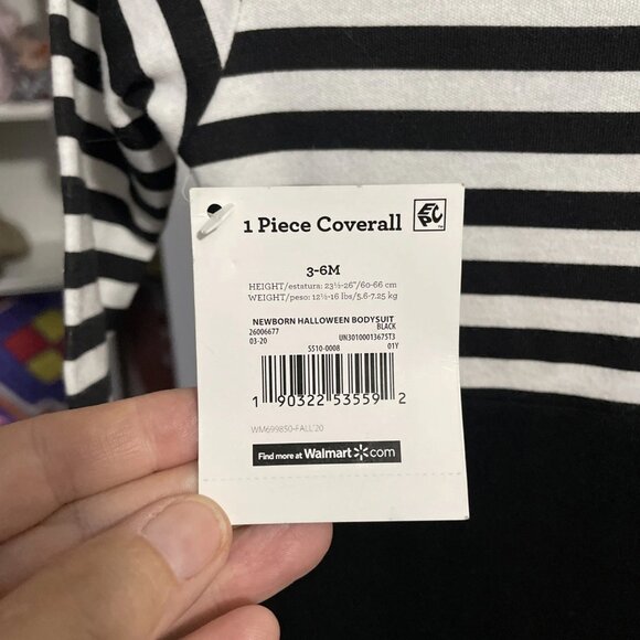 Celebrate Halloween 1 Piece Pirate Coverall, Size 3-6M - NWT - Picture 3 of 3